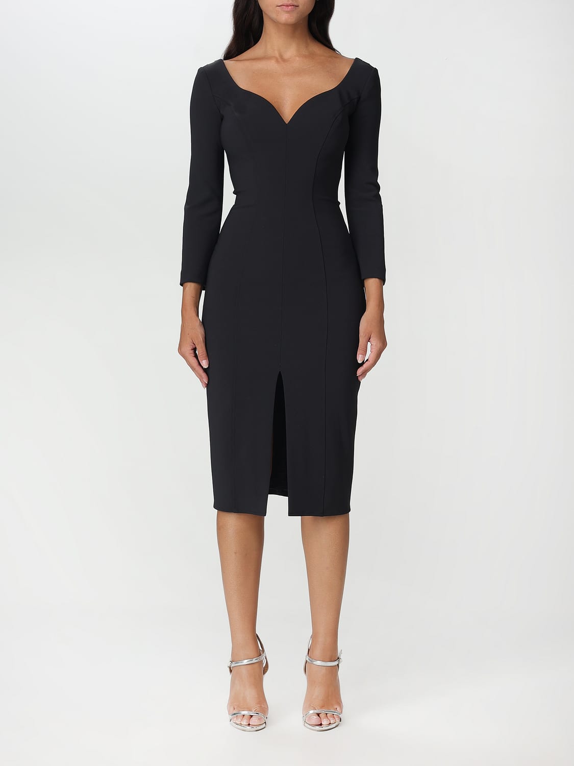 ELISABETTA FRANCHI KLEID: Kleid damen Elisabetta Franchi, Schwarz - Img 1