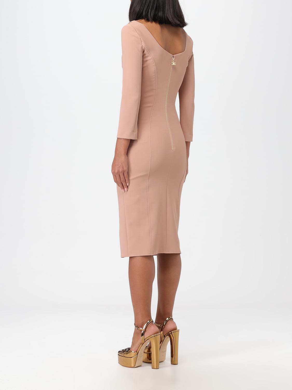 ELISABETTA FRANCHI ABITO: Abito donna Elisabetta Franchi, Nudo - Img 2