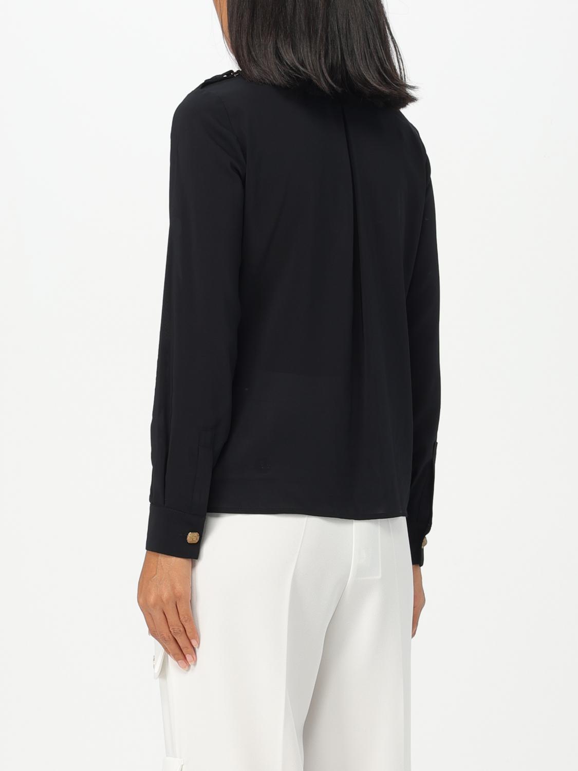 ELISABETTA FRANCHI CAMICIA: Camicia Elisabetta Franchi in viscosa, Nero - Img 2