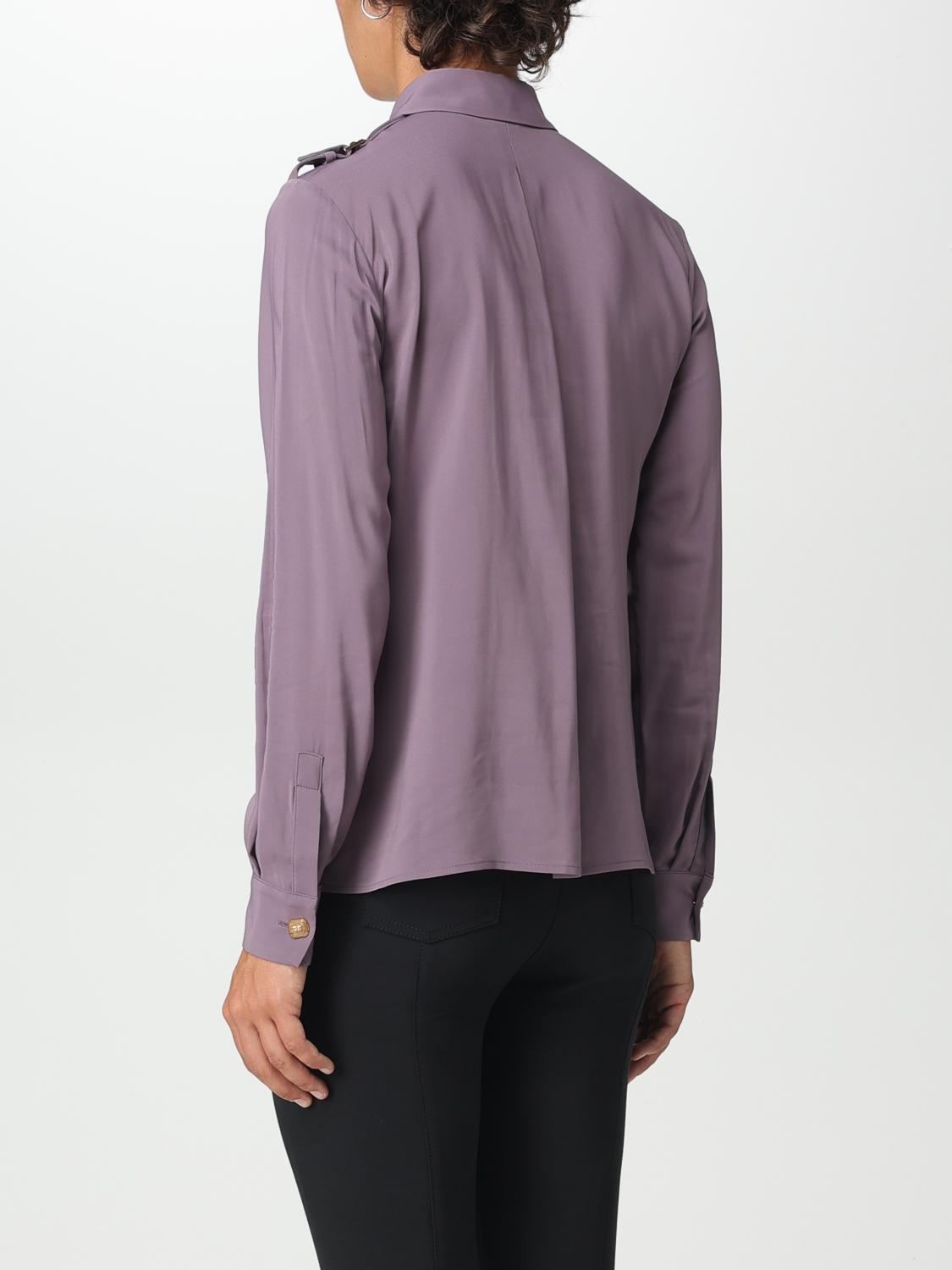 ELISABETTA FRANCHI CAMISA: Camiseta mujer Elisabetta Franchi, Violeta - Img 2