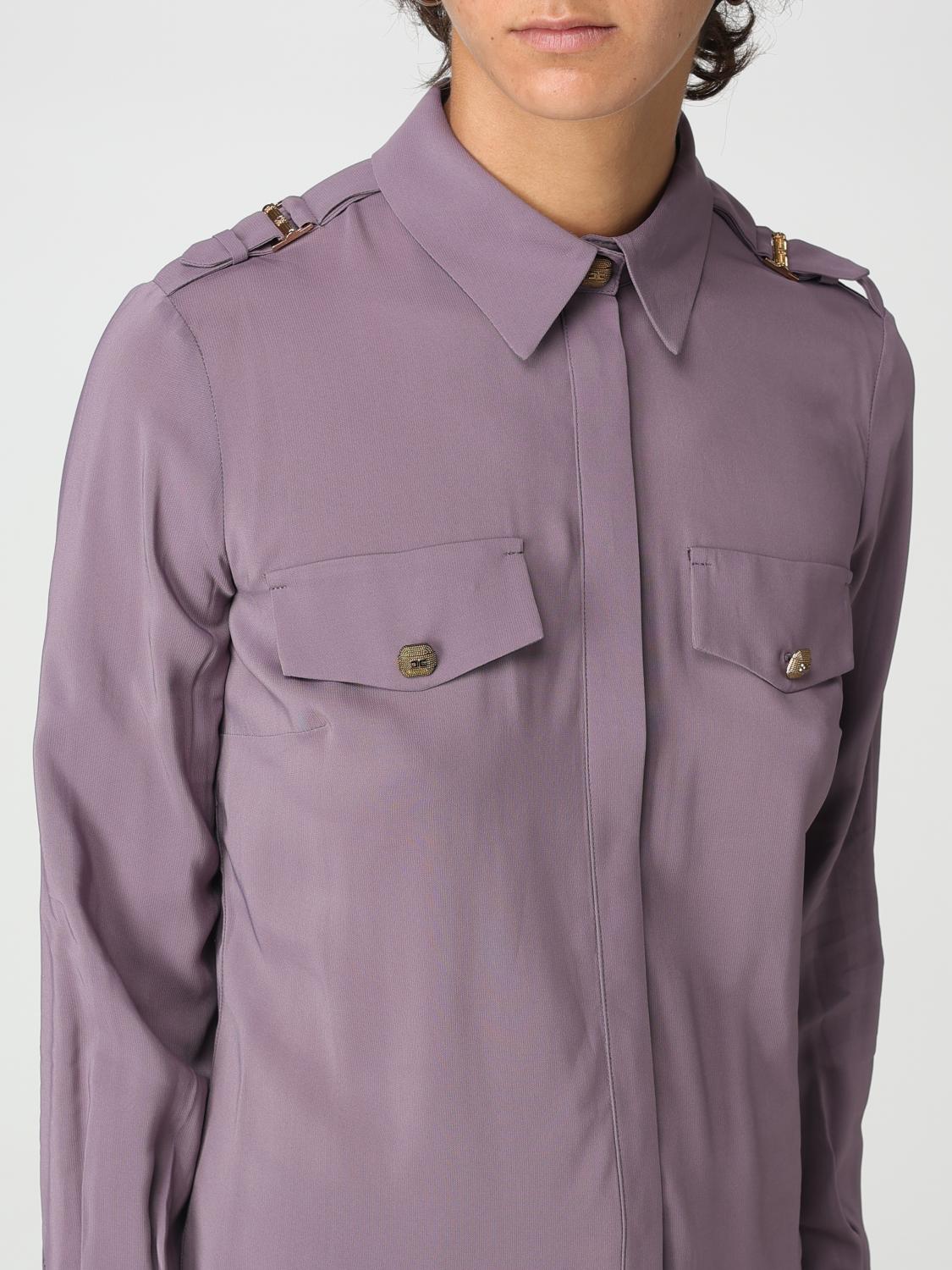 ELISABETTA FRANCHI CAMISA: Camiseta mujer Elisabetta Franchi, Violeta - Img 3