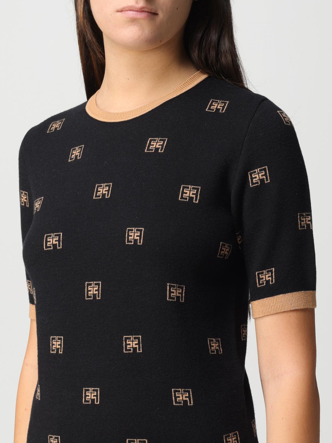 ELISABETTA FRANCHI PULL: Pull femme Elisabetta Franchi, Noir - Img 3