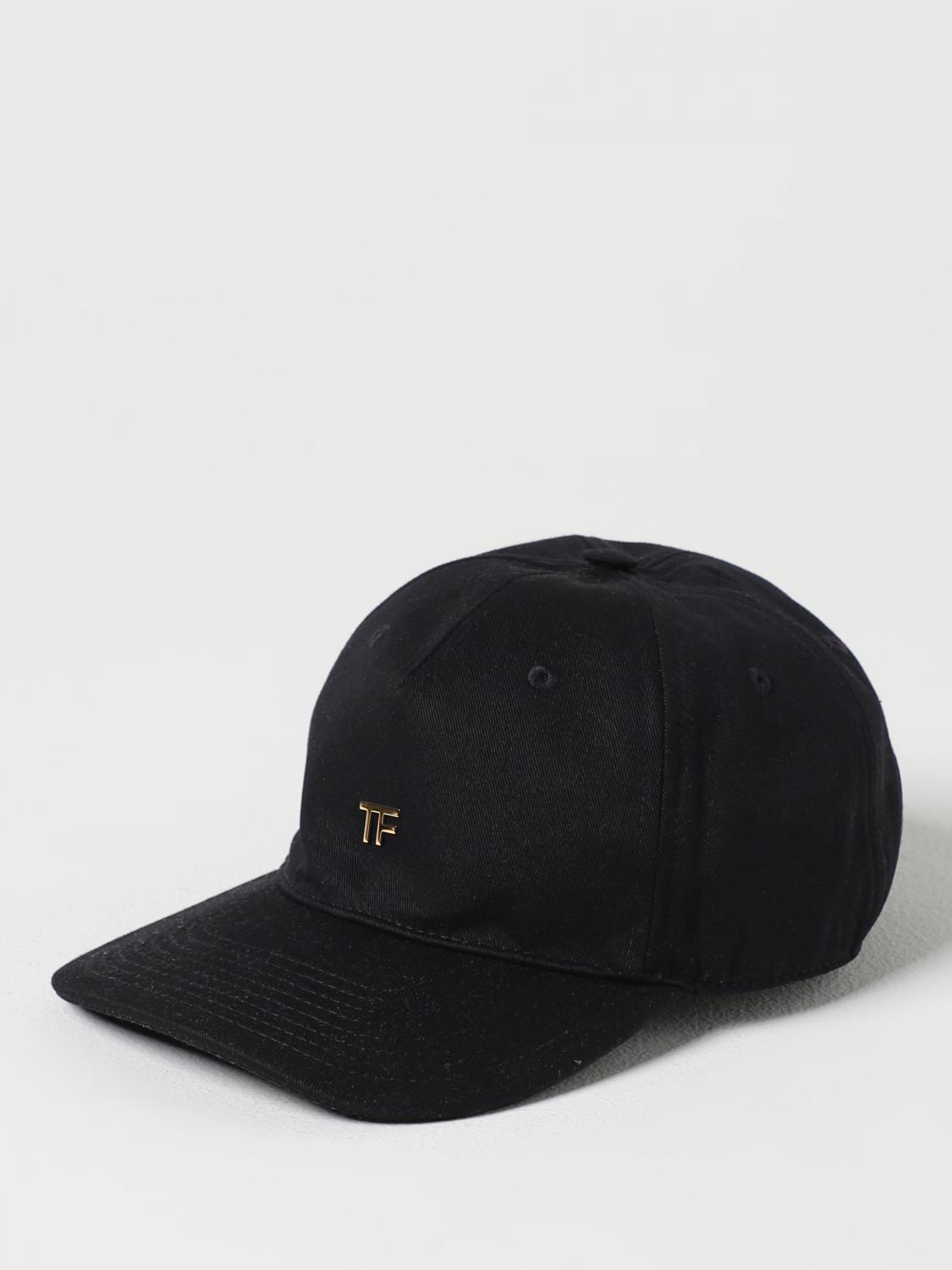Tom Ford hat in cotton with monogram - Black | WH002TCN008G