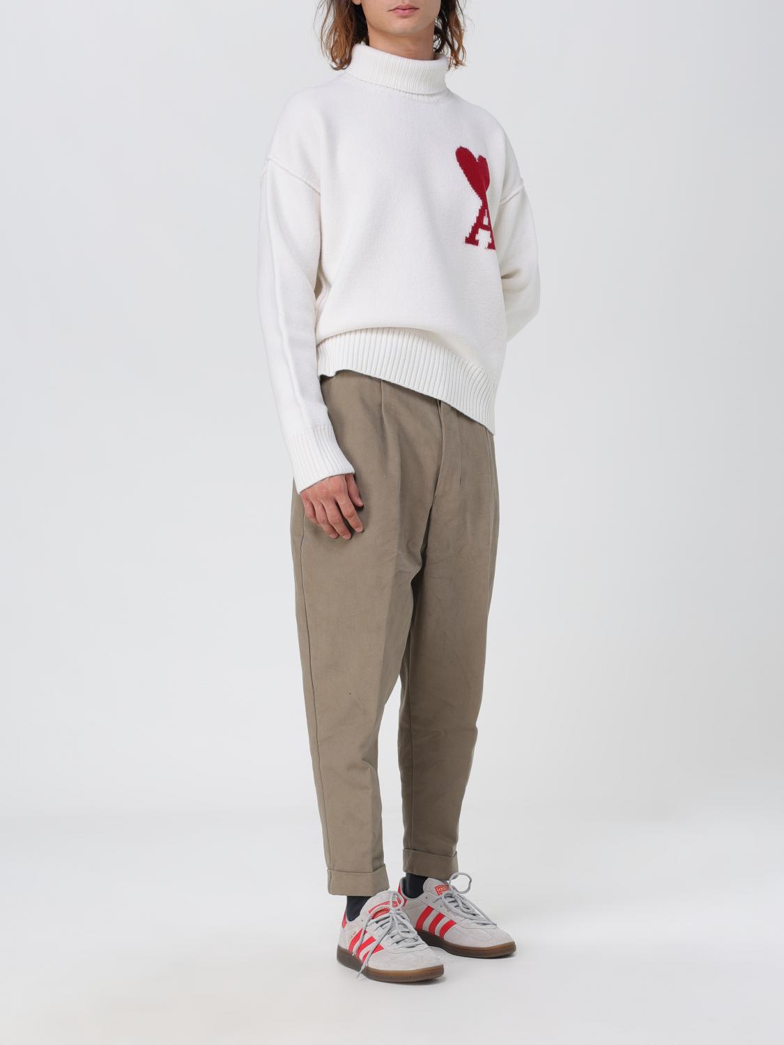 AMI PARIS: Sweater men - White | Ami Paris sweater BFUKS406018