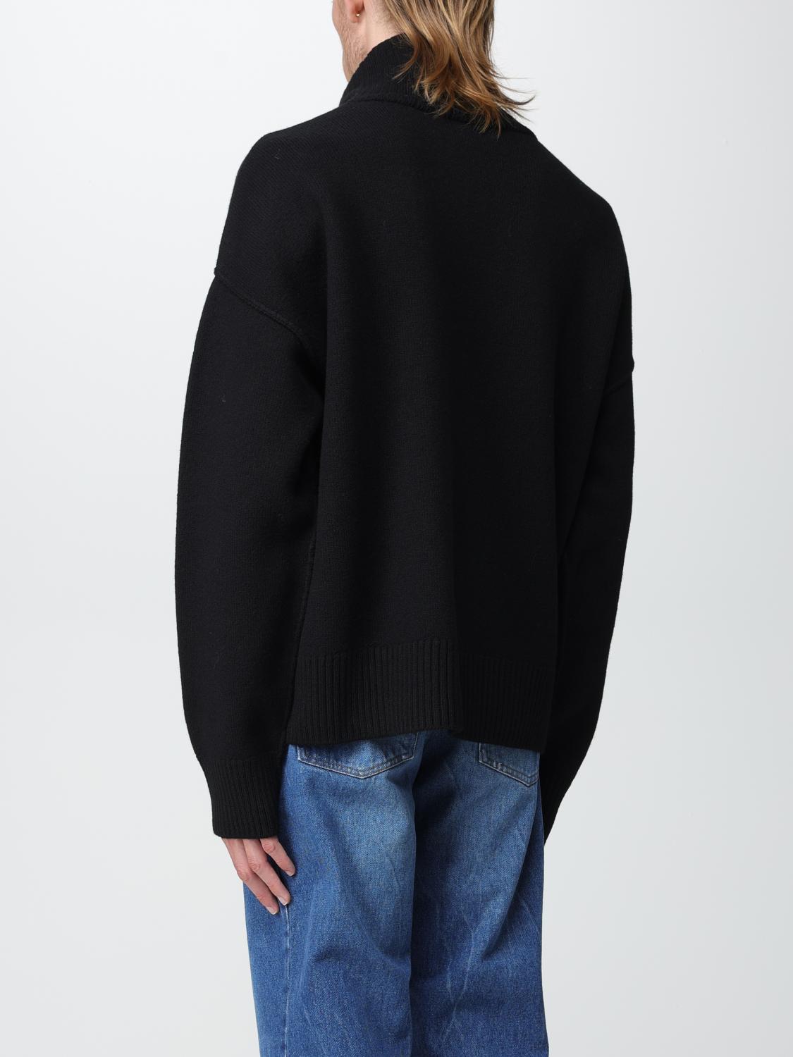 AMI PARIS PULLOVER: Pullover herren Ami Paris, Schwarz - Img 3