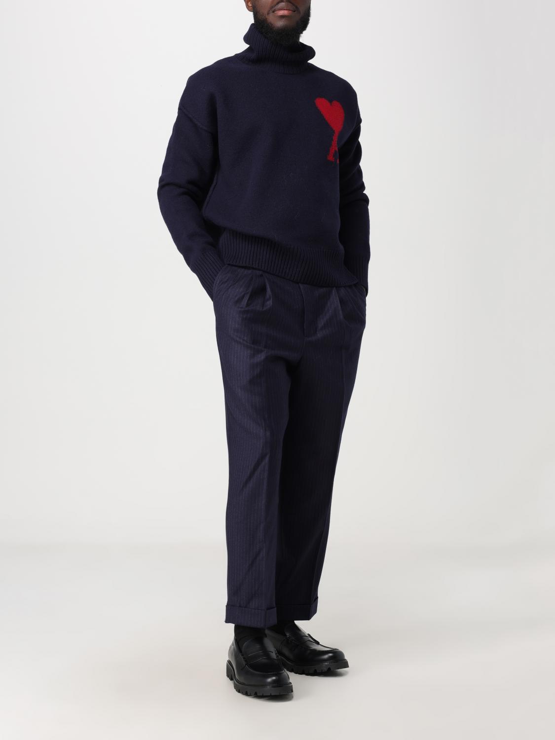 AMI PARIS PULLOVER: Pullover herren Ami Paris, Blau - Img 2