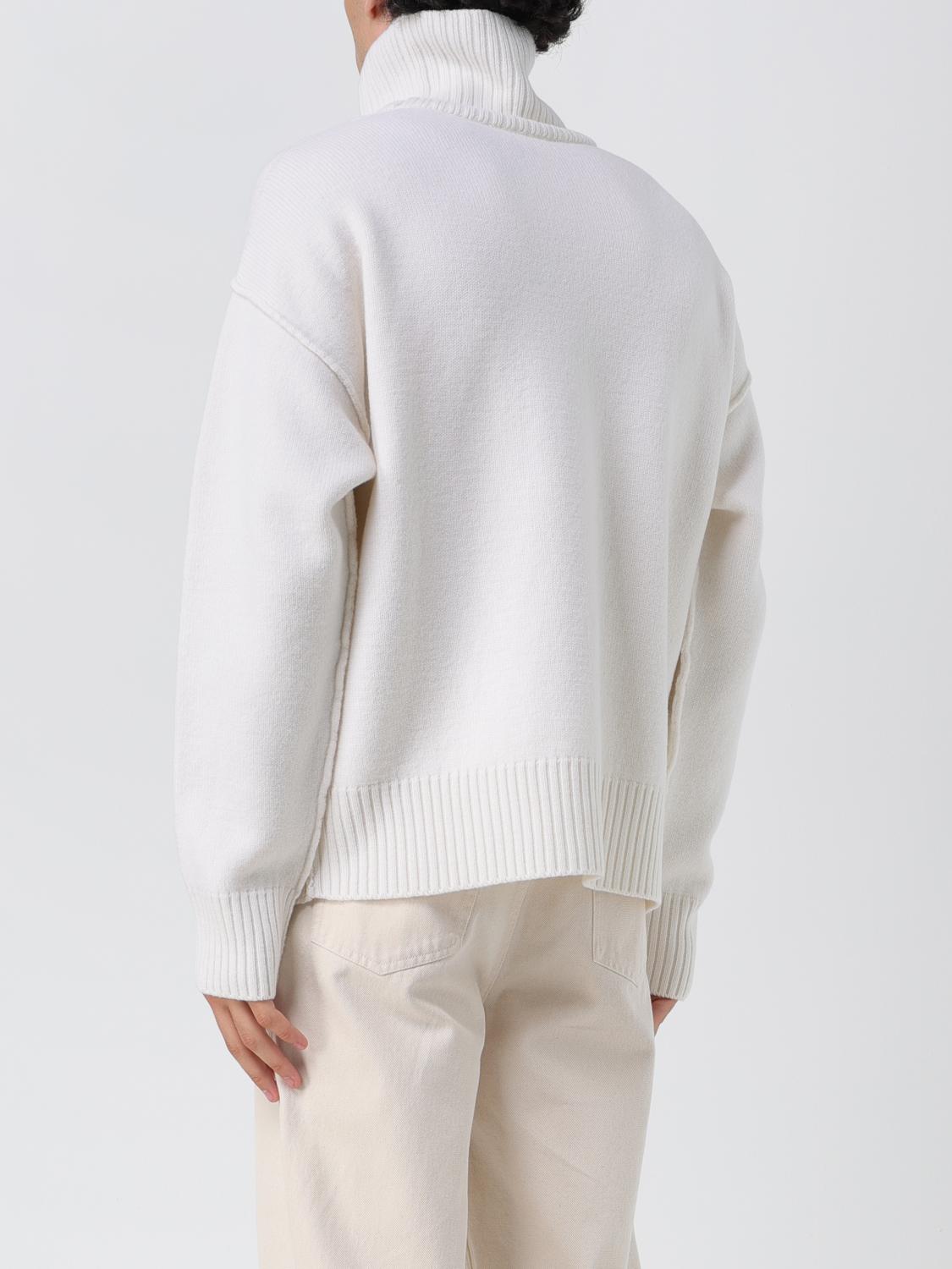 AMI PARIS PULLOVER: Pullover herren Ami Paris, Beige - Img 3