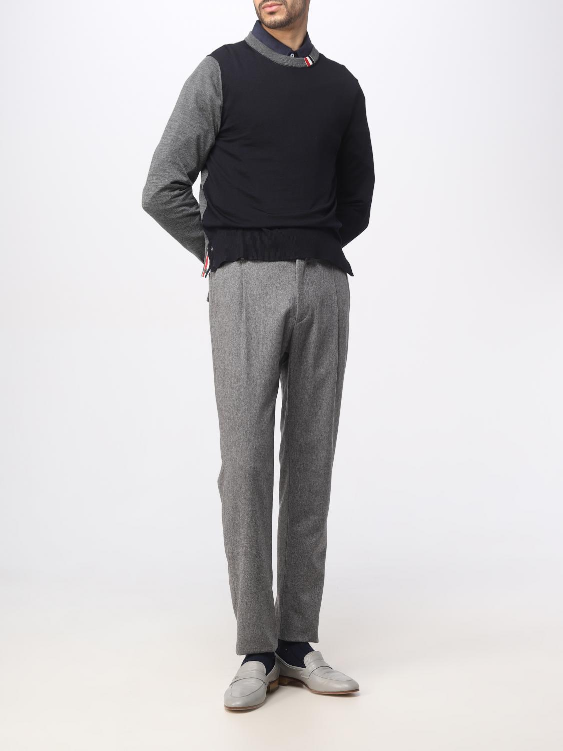 THOM BROWNE PULL: Pull homme Thom Browne, Bleu - Img 2