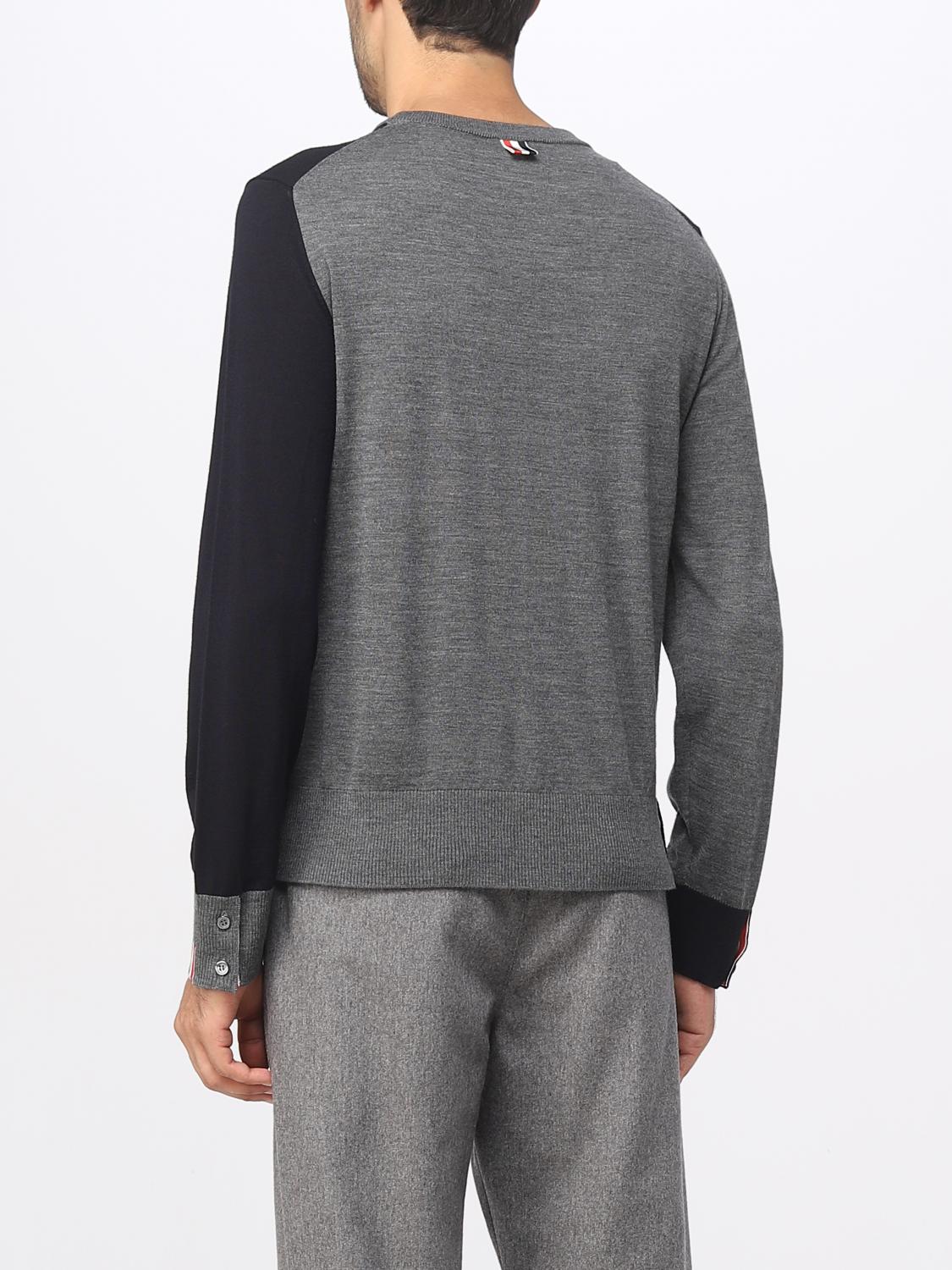 THOM BROWNE PULL: Pull homme Thom Browne, Bleu - Img 3