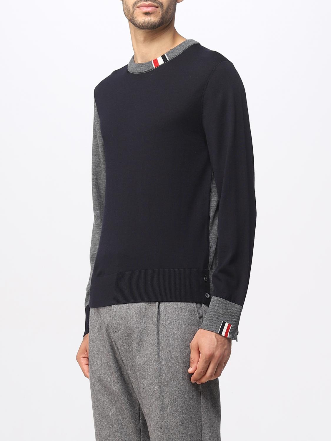 THOM BROWNE PULL: Pull homme Thom Browne, Bleu - Img 4