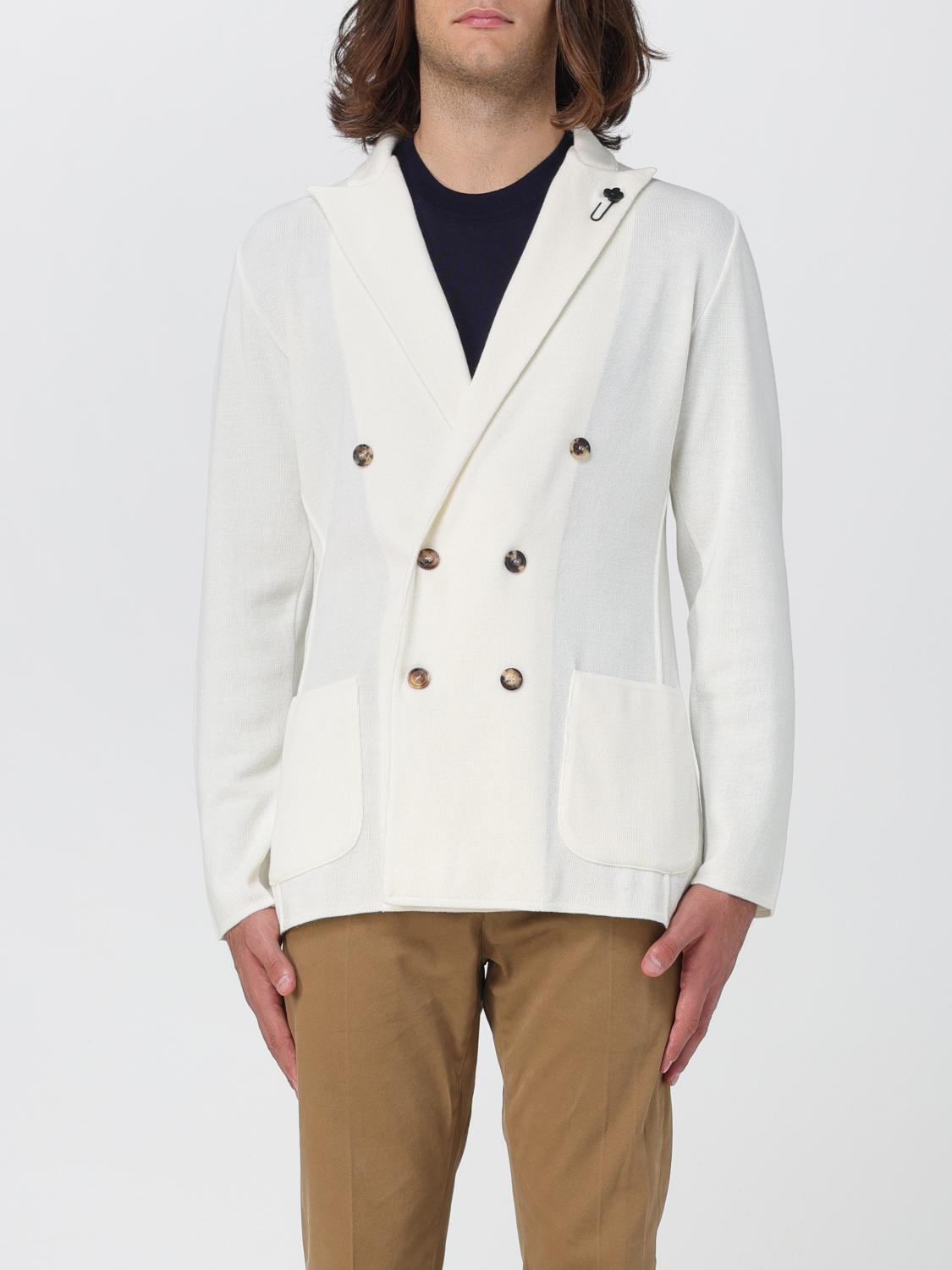 LARDINI BLAZER: Blazer Lardini in lana, Bianco - Img 1