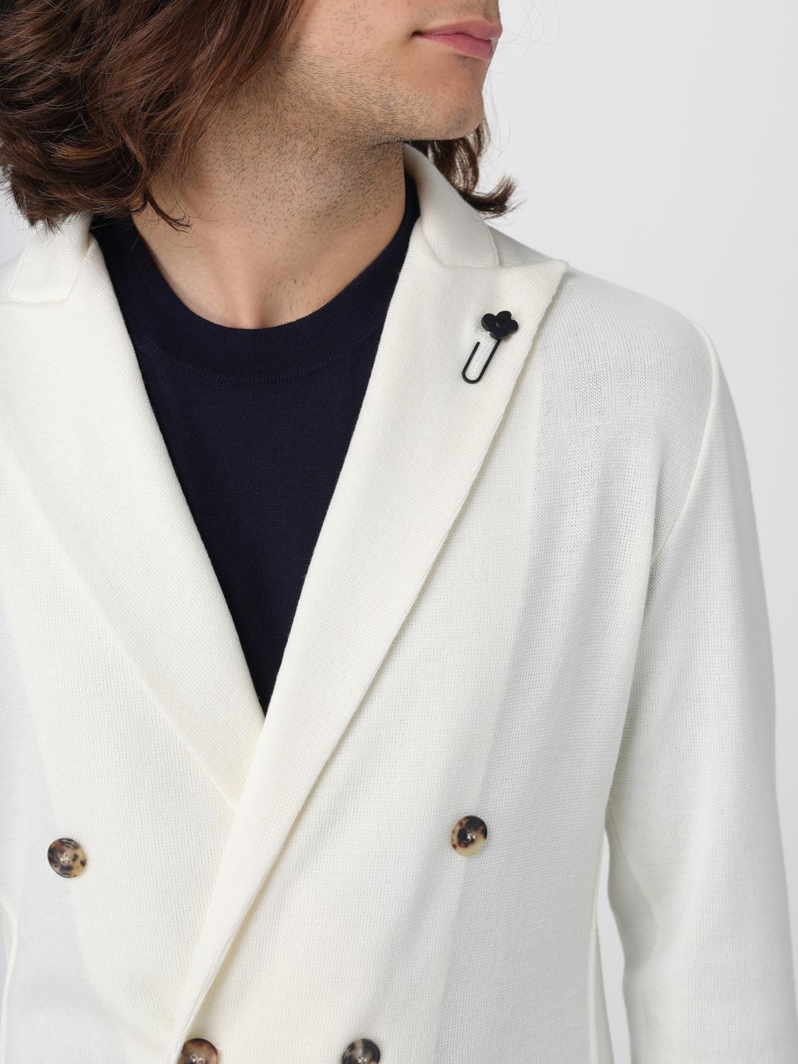 LARDINI BLAZER: Blazer Lardini in lana, Bianco - Img 4