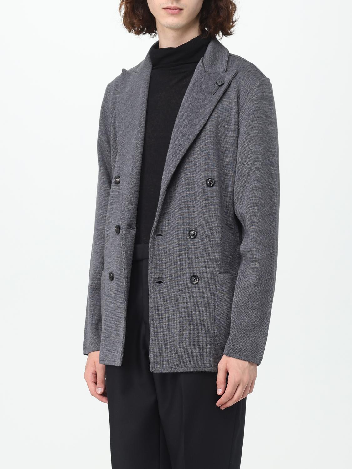 LARDINI BLAZER: Blazer Lardini in lana, Grigio - Img 3