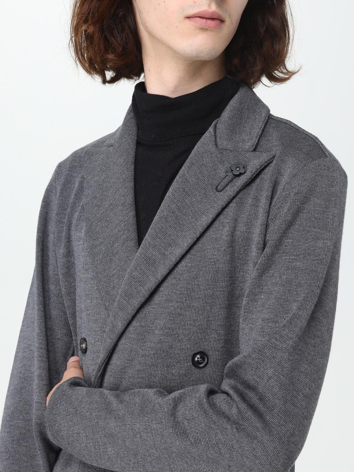 LARDINI BLAZER: Blazer Lardini in lana, Grigio - Img 4