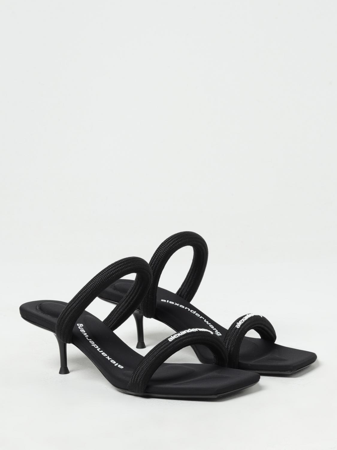 ALEXANDER WANG: Jessie sandals in padded mesh - Black | Alexander
