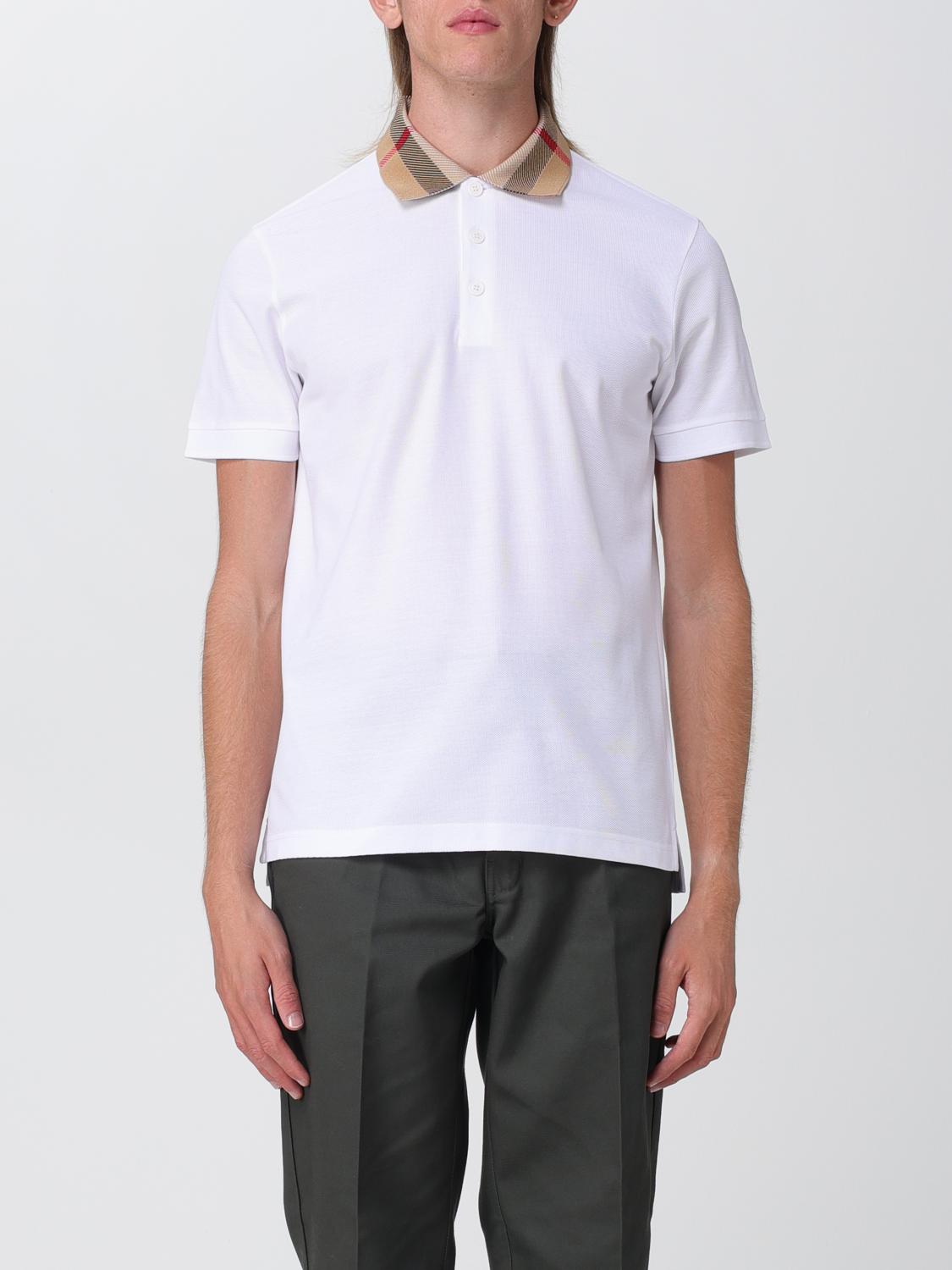 BURBERRY POLO: Polo Burberry de algodón piqué, Blanco - Img 1