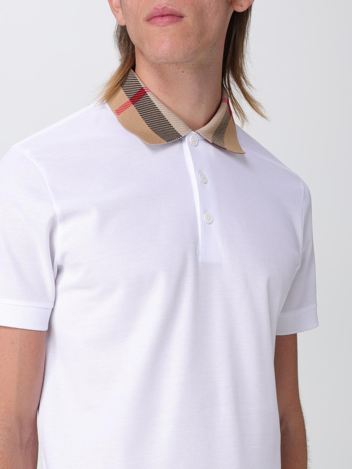 BURBERRY POLO: Polo Burberry de algodón piqué, Blanco - Img 5