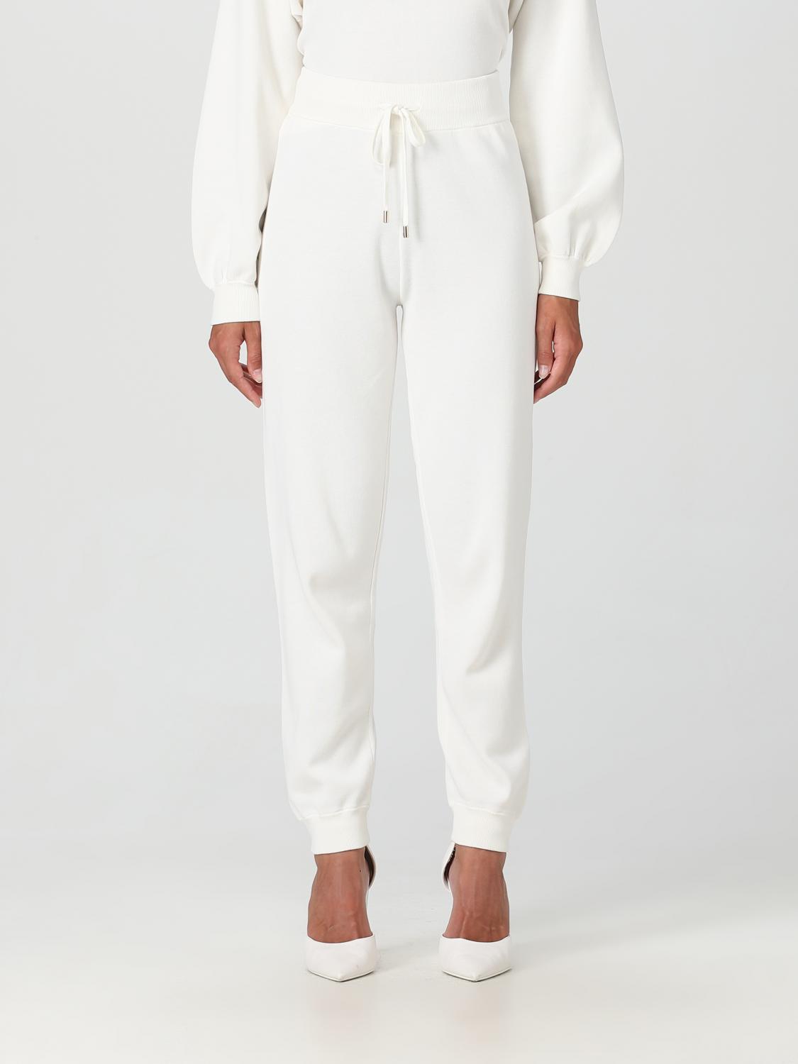 PINKO PANTALONI: Pantalone Pinko in maglia di misto cotone, Bianco - Img 1
