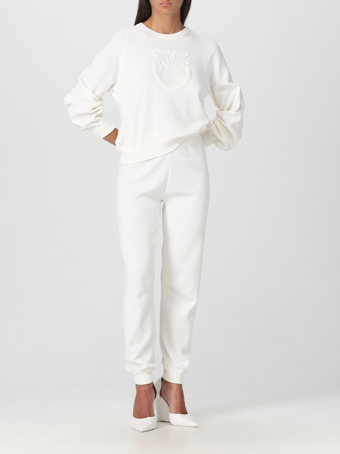PINKO PANTALONI: Pantalone Pinko in maglia di misto cotone, Bianco - Img 2