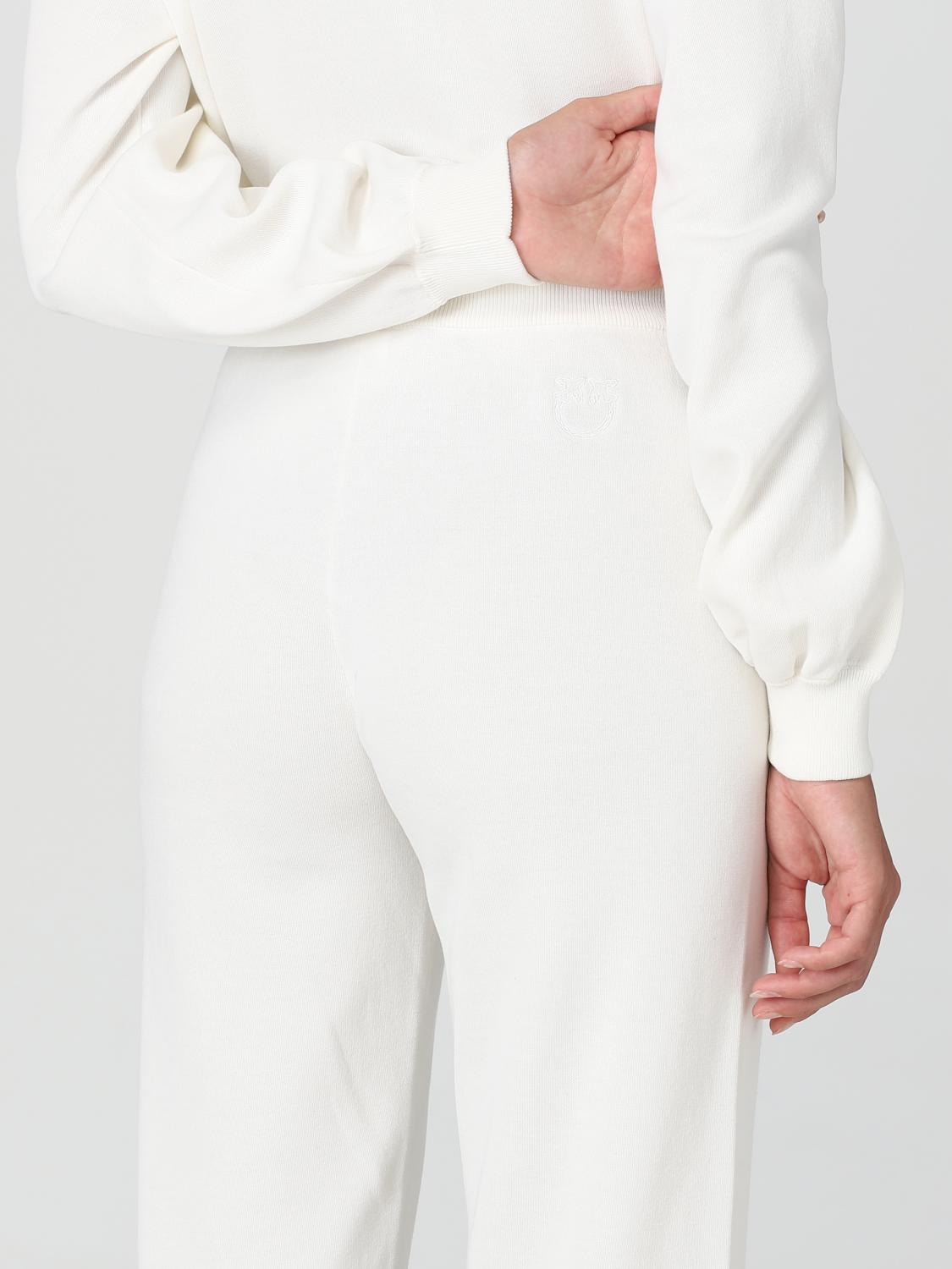 PINKO PANTALONI: Pantalone Pinko in maglia di misto cotone, Bianco - Img 4