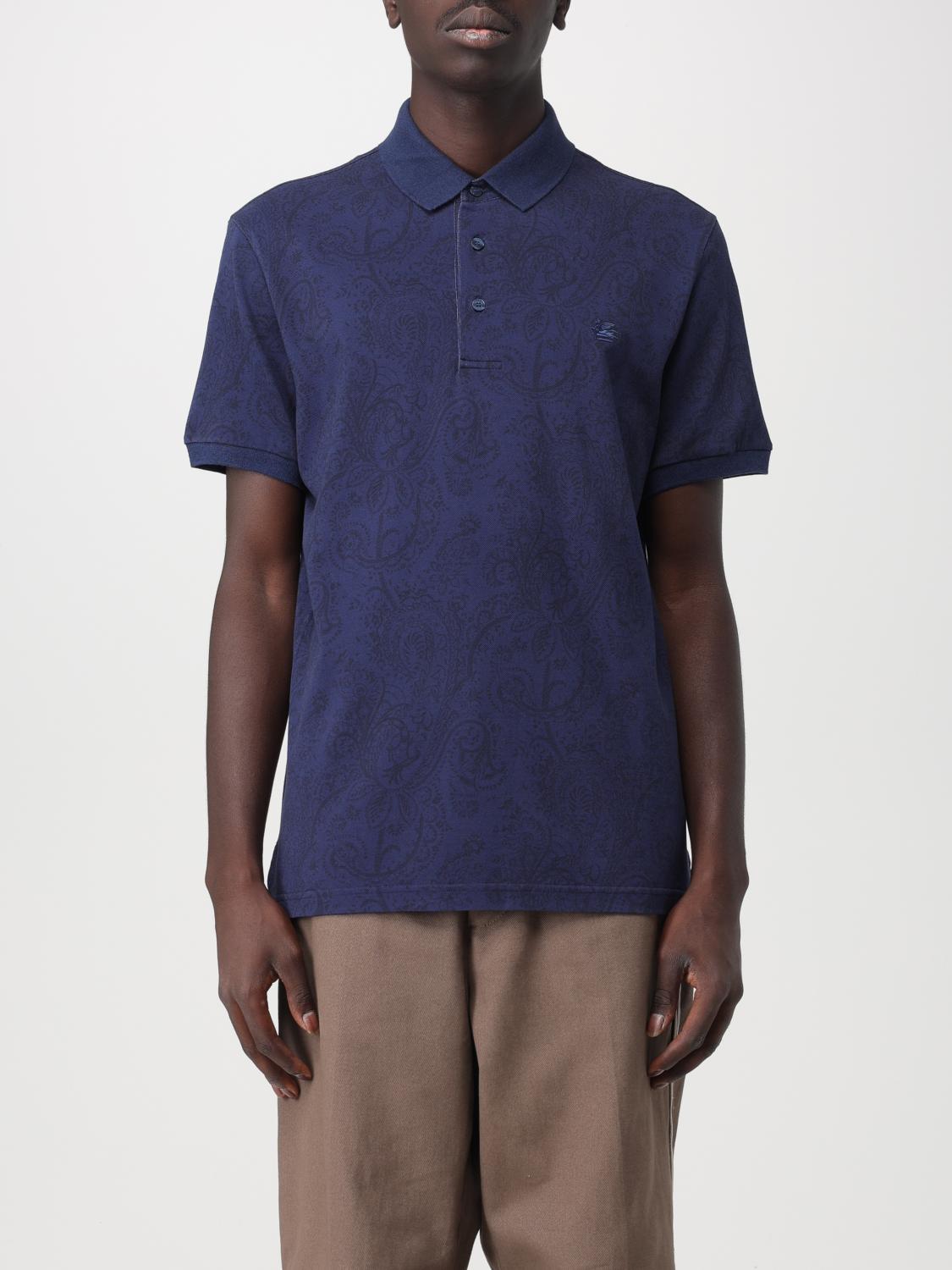 ETRO POLO: Polo herren Etro, Navy - Img 1