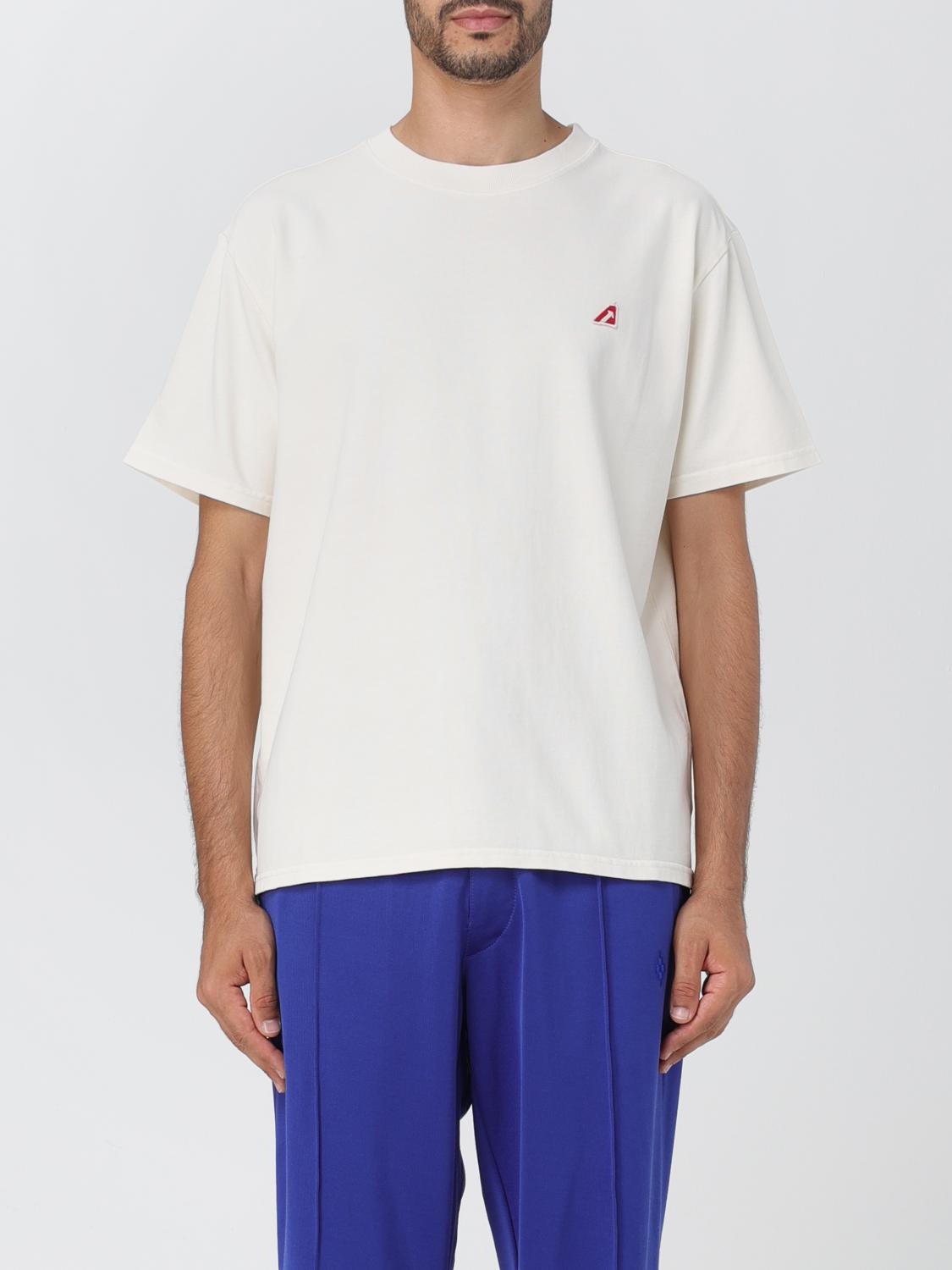 Tシャツ・カットソー AUTRY Men T-shirt Yellow Cream TSEM 422X AUTRY: T-shirt men - Yellow Cream | Autry t-shirt TSEM422X