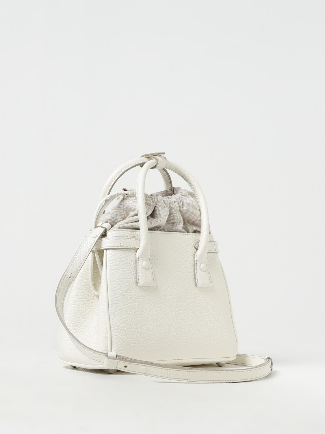 Maison Margiela 5AC bag in grained leather - White