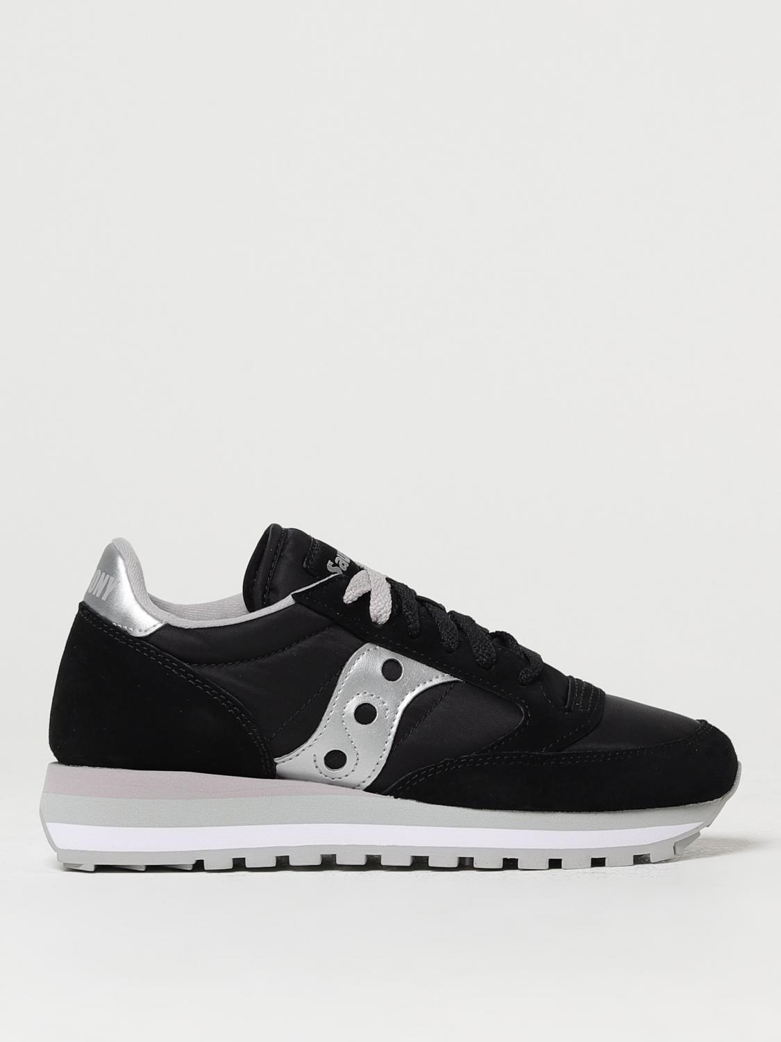 SAUCONY SNEAKERS: Sneakers Jazz Triple Saucony in nylon e suede, Nero - Img 1