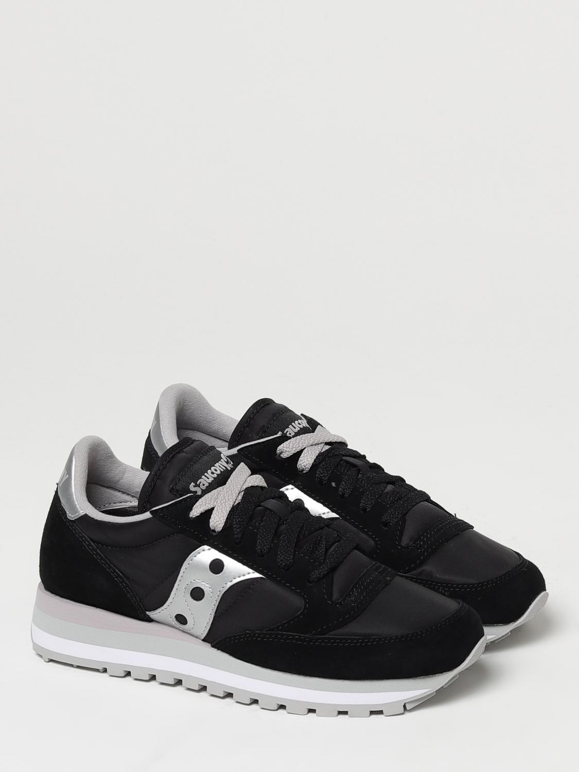 SAUCONY SNEAKERS: Sneakers Jazz Triple Saucony in nylon e suede, Nero - Img 2
