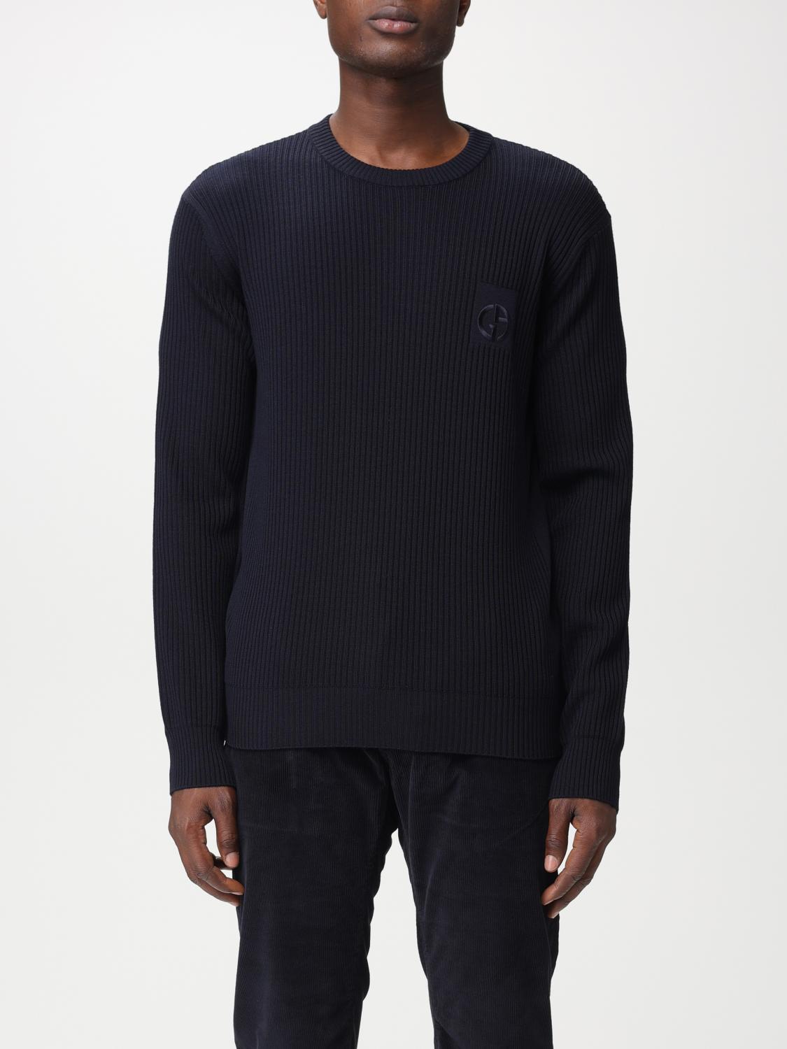GIORGIO ARMANI PULLOVER: Pullover herren Giorgio Armani, Blau - Img 1
