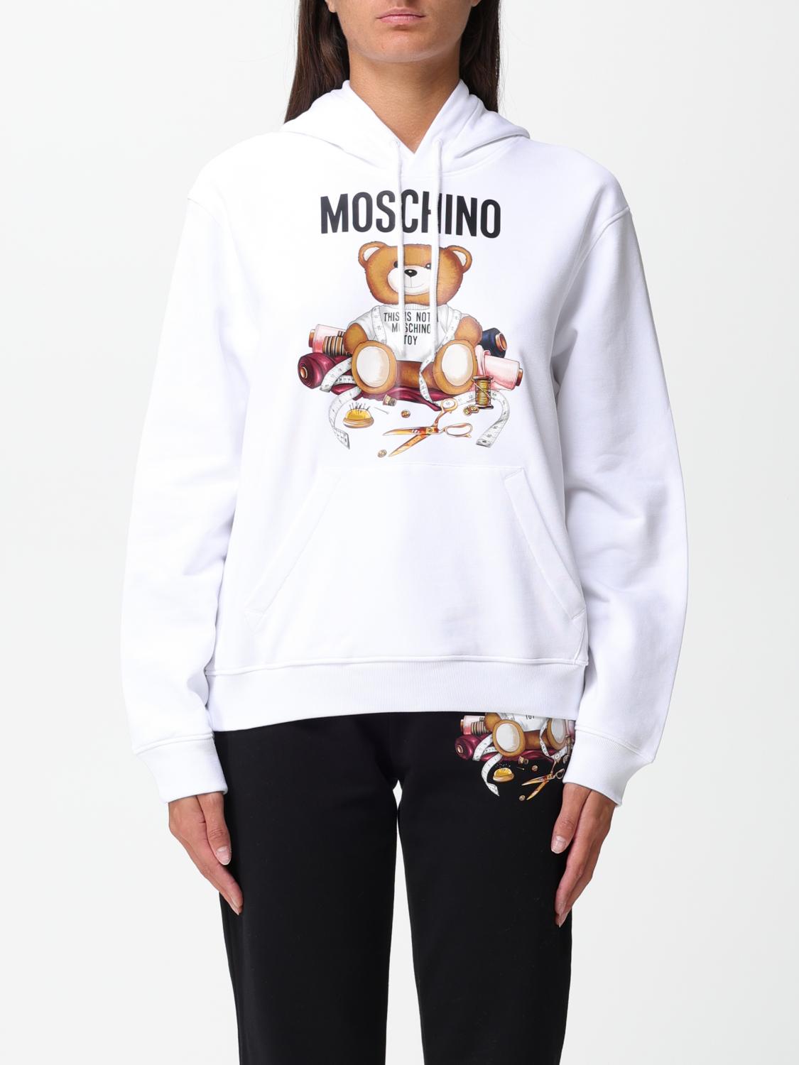 Moschino hoodie womens hotsell