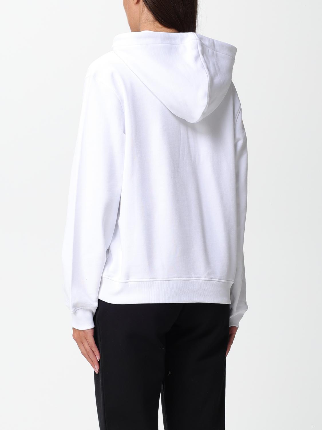 MOSCHINO COUTURE: organic cotton hoodie with logo print