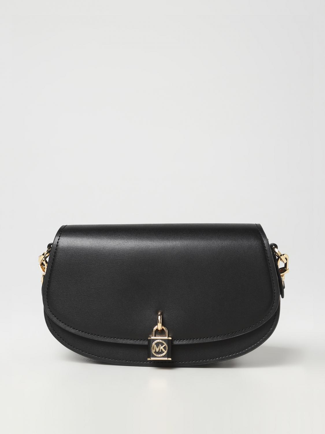 MICHAEL KORS BORSA A TRACOLLA: Borsa Mila Michael Kors in pelle, Nero - Img 1