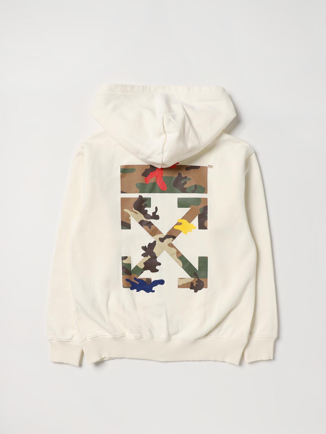 OFF-WHITE KIDS JERSEY: Jersey niños Off-white, Crema - Img 2