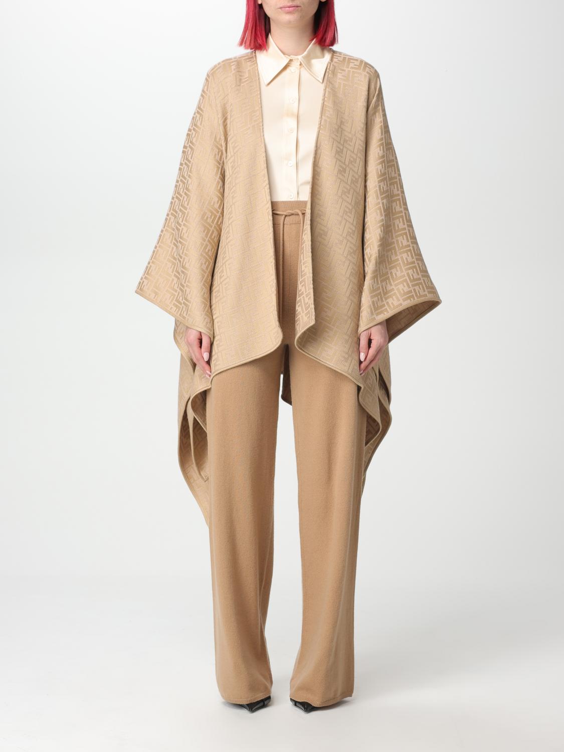 Fendi コート レディース - ベージュ | FXX782AQ8G | GIGLIO.COM
