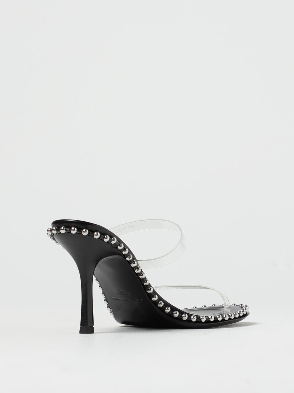 Alexander Wang Nova 85 sandals in PVC with studs - Black