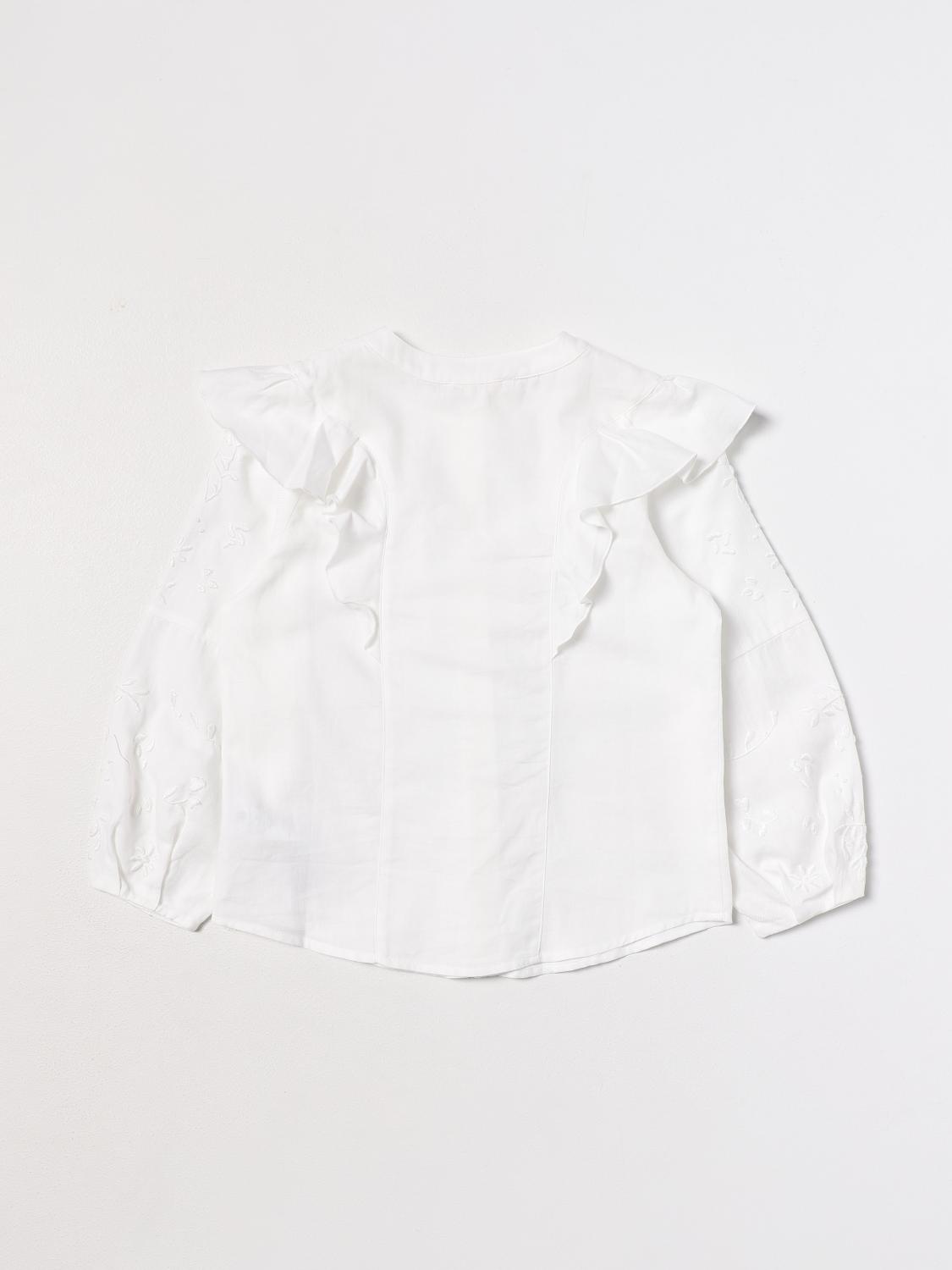 CHLOÉ CAMISA: Camisa niños ChloÉ, Blanco - Img 2