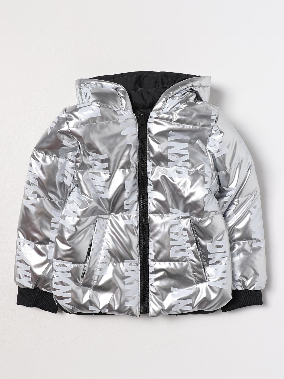 DKNY: Coat kids Grey Dkny jacket D36684 online at