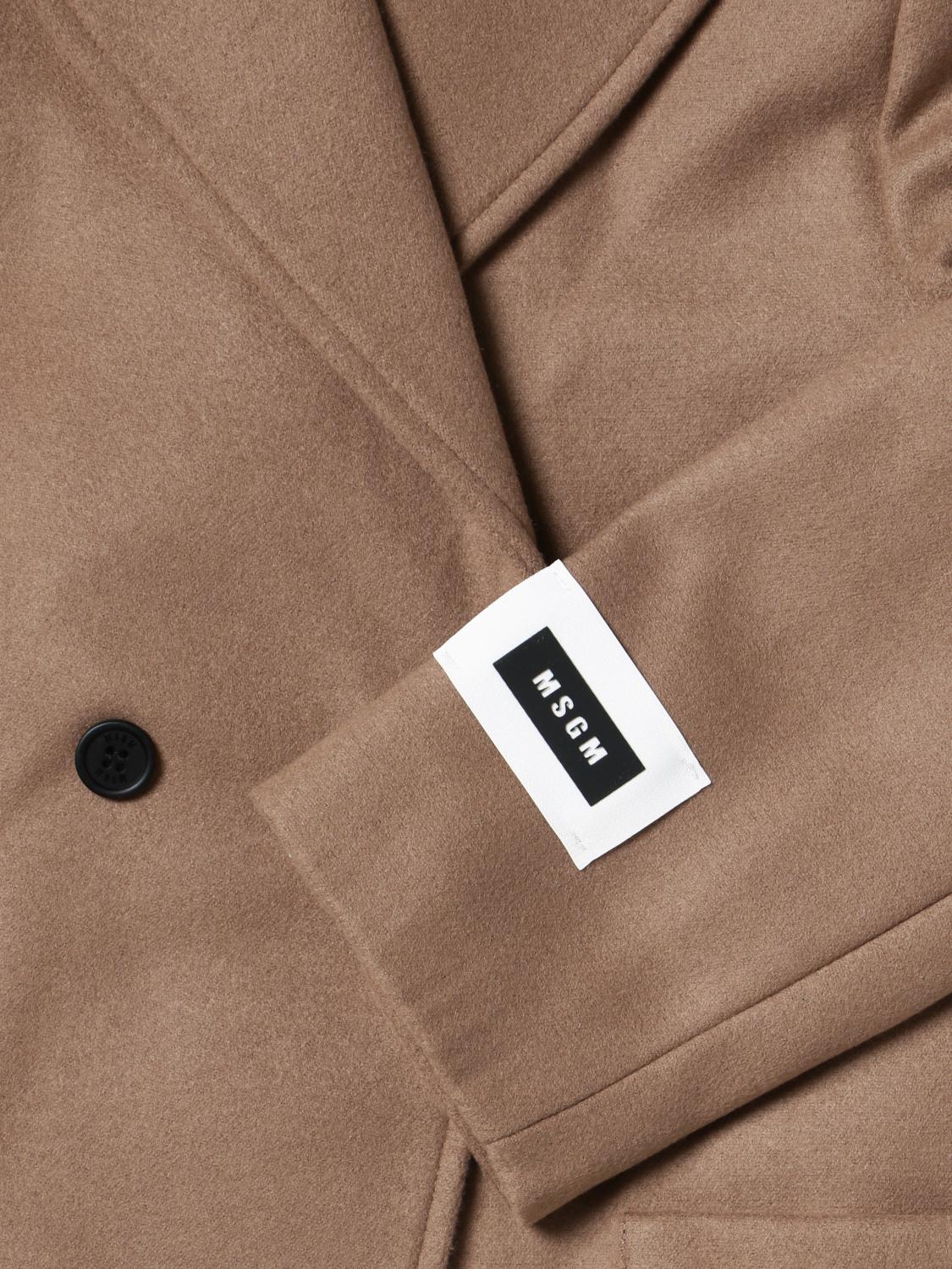 MSGM KIDS ABRIGO: Abrigo niños MSGM Kids, Marrón - Img 3