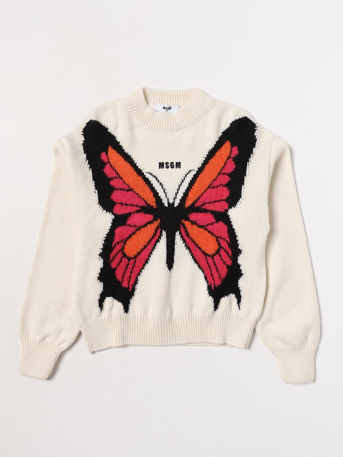 MSGM KIDS JERSEY: Jersey niños MSGM Kids, Beige - Img 1