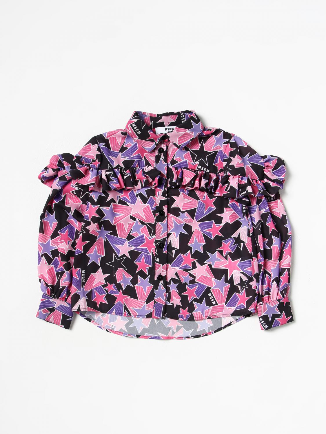 MSGM KIDS CAMISA: Camisa niños MSGM Kids, Rosa - Img 1
