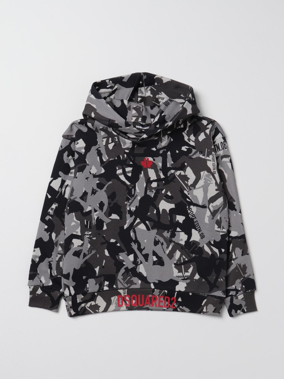 DSQUARED2 SWEATER: Sweater kids Dsquared2 Junior, Black - Img 1