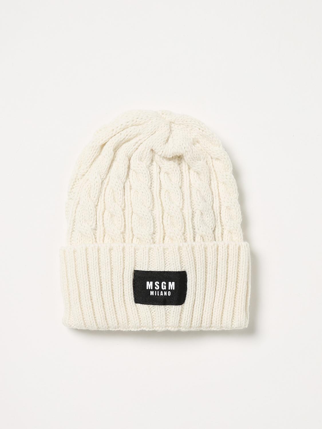MSGM KIDS GORRO: Gorro niños MSGM Kids, Beige - Img 1