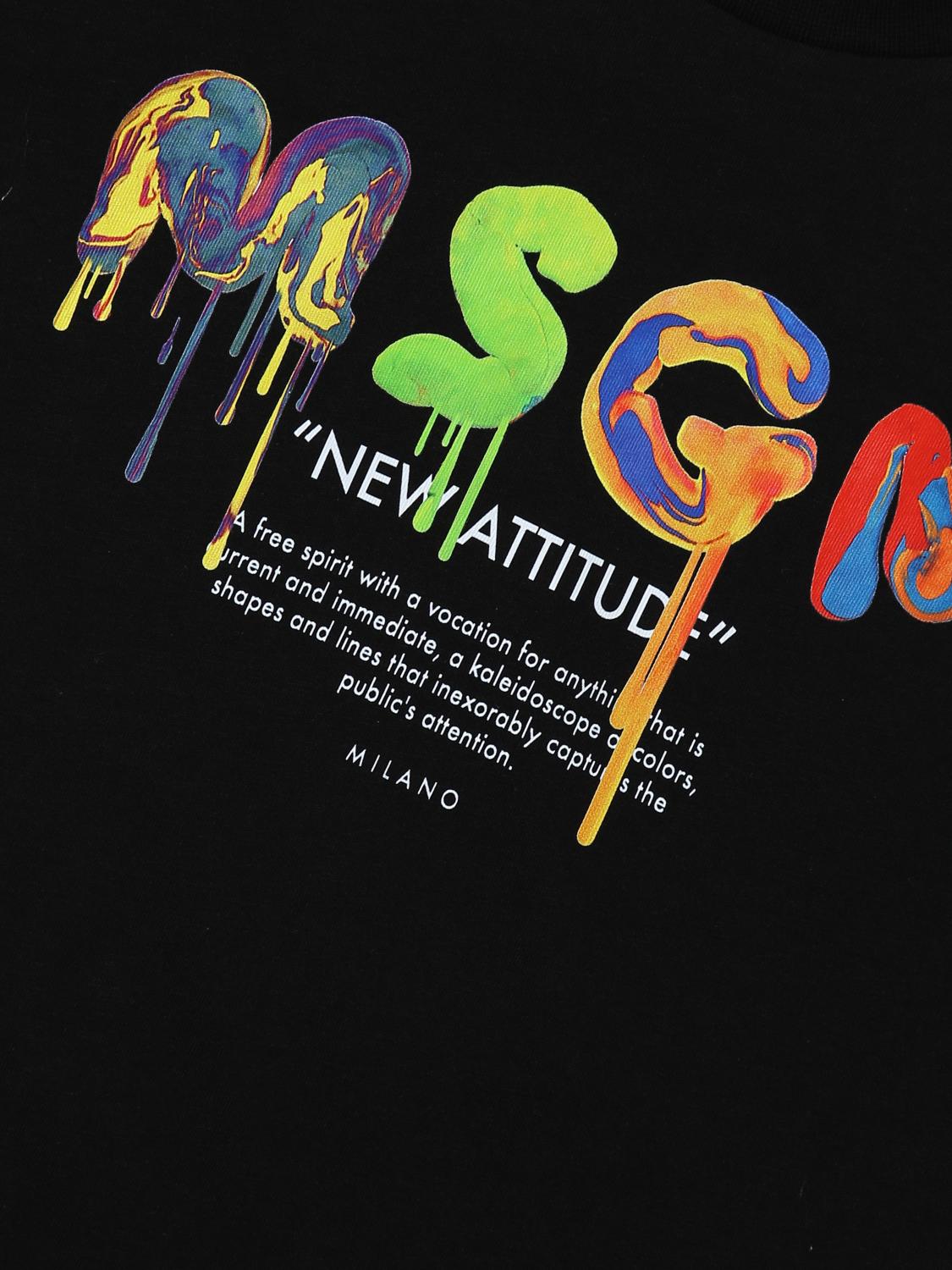 MSGM KIDS CAMISETA: Camiseta niños MSGM Kids, Negro - Img 3