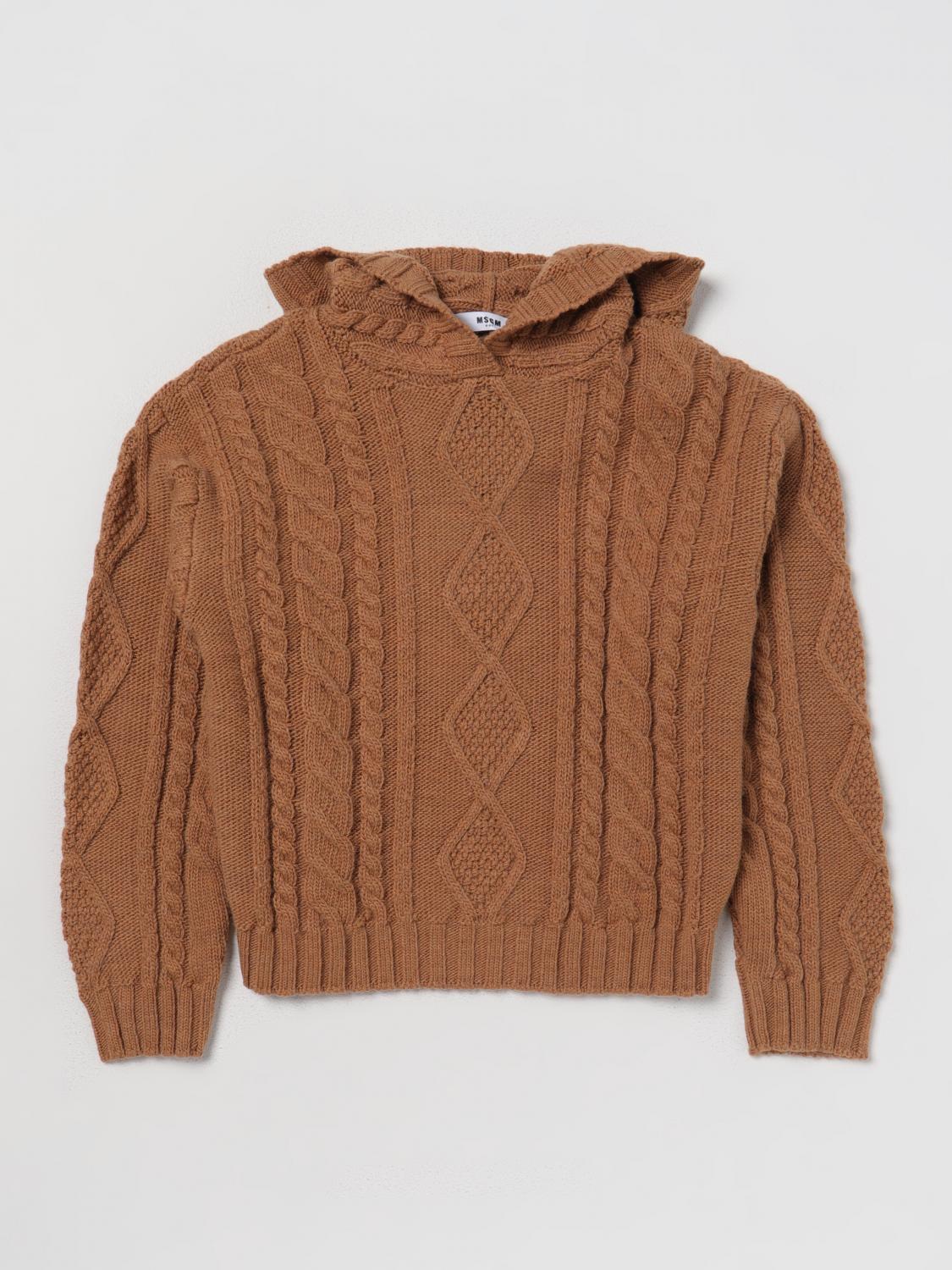 MSGM KIDS JERSEY: Jersey niños MSGM Kids, Marrón - Img 1