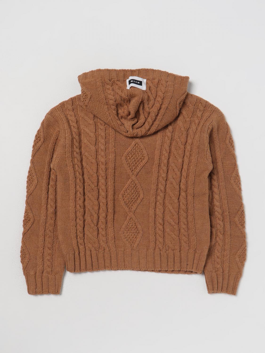 MSGM KIDS JERSEY: Jersey niños MSGM Kids, Marrón - Img 2