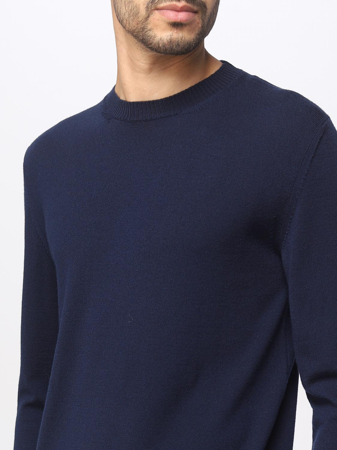 BALLANTYNE: Sweatshirt men - Navy | Ballantyne sweater