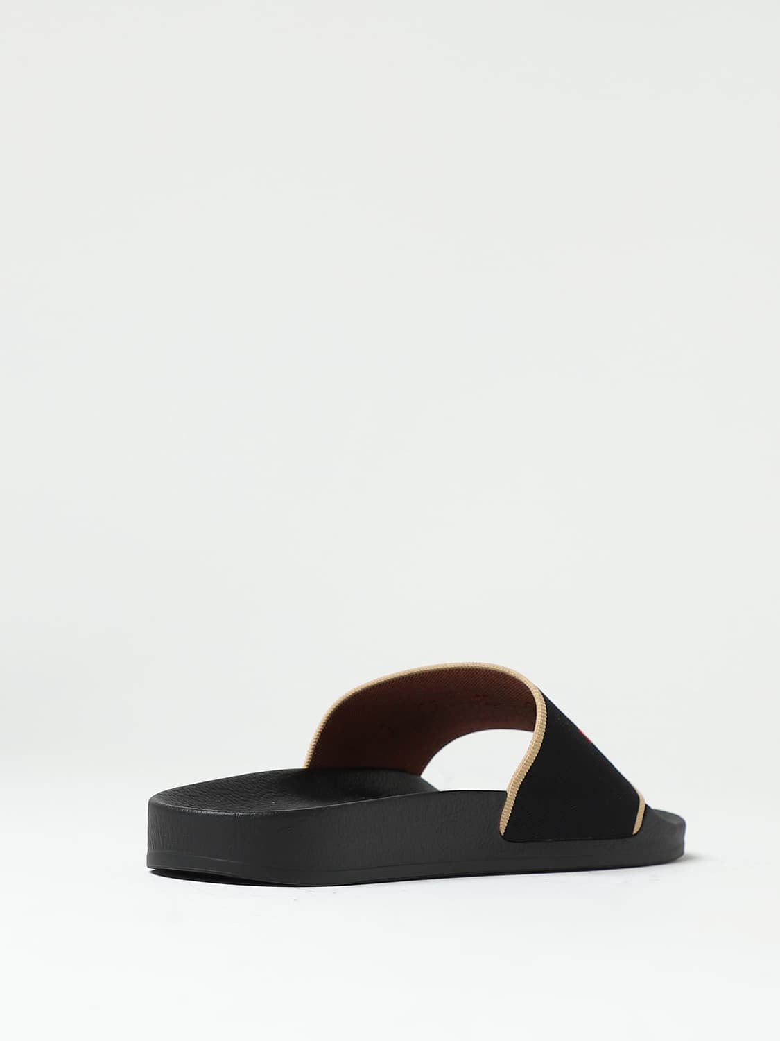 MARNI SANDALS: Marni slides in jacquard fabric and rubber, Black - Img 3