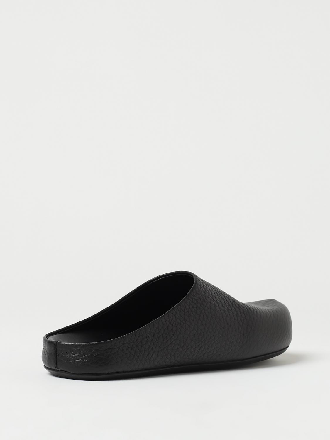 Marni sabots in grained leather - Black | SBMR001400P4554 | GIGLIO.COM