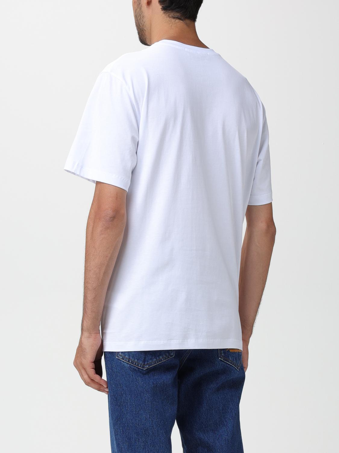 MSGM T-SHIRT: MSGM cotton t-shirt with printed logo, White - Img 3
